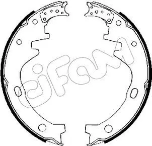 Handler.Part Brake shoe set CIFAM 153274 1