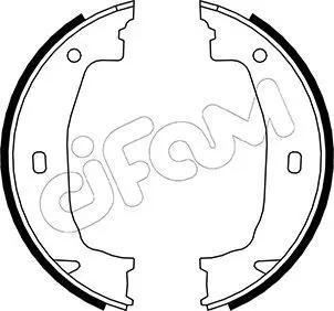 Handler.Part Brake shoe set, parking brake CIFAM 153018 1