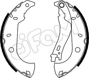 Handler.Part Brake shoe set CIFAM 153067 1