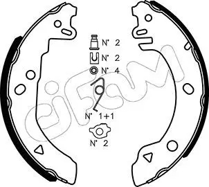 Handler.Part Brake shoe set CIFAM 153118K 1