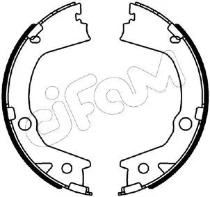 Handler.Part Brake shoe set, parking brake CIFAM 153562 1