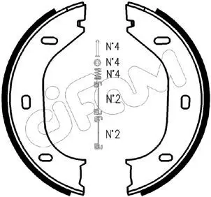 Handler.Part Brake shoe set, parking brake CIFAM 153011K 1