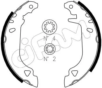 Handler.Part Brake shoe set CIFAM 153066J 1