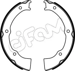 Handler.Part Brake shoe set, parking brake CIFAM 153500 1