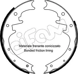 Handler.Part Brake shoe set CIFAM 153358 1