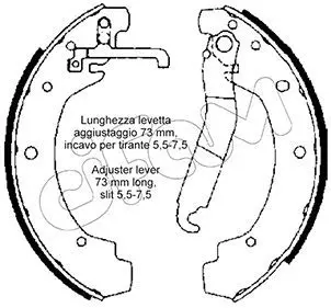 Handler.Part Brake shoe set CIFAM 153463 1