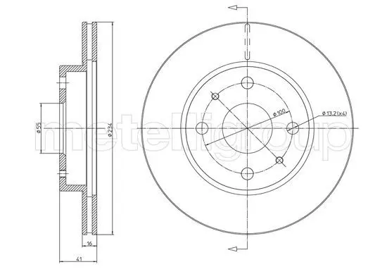 Handler.Part Brake disc CIFAM 8001138C 1