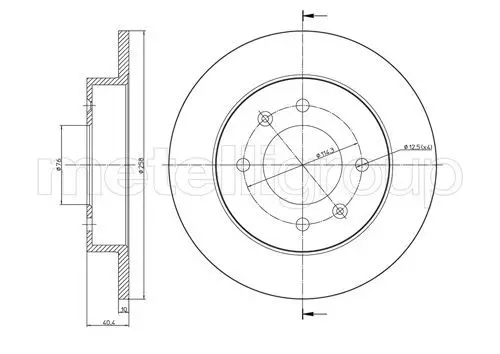 Handler.Part Brake disc CIFAM 800713 1