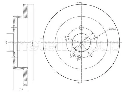 Handler.Part Brake disc CIFAM 800769C 1