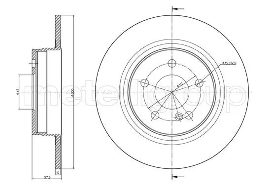 Handler.Part Brake disc CIFAM 800938C 1