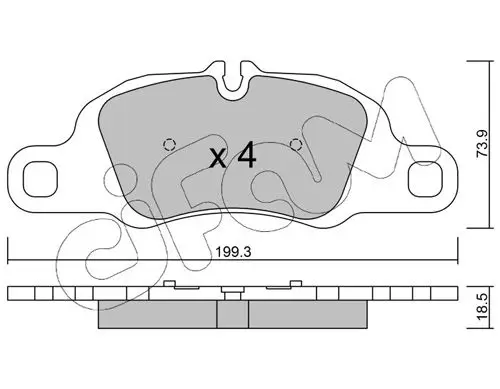 Handler.Part Brake pad set, disc brake CIFAM 82210270 1