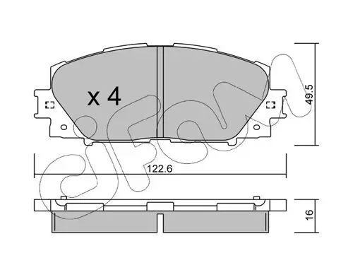 Handler.Part Brake pad set, disc brake CIFAM 8227451 1