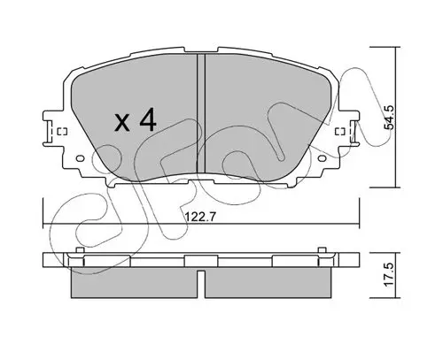 Handler.Part Brake pad set, disc brake CIFAM 8228200 1