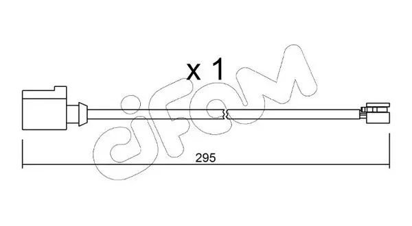 Handler.Part Warning contact, brake pad wear CIFAM SU273 1