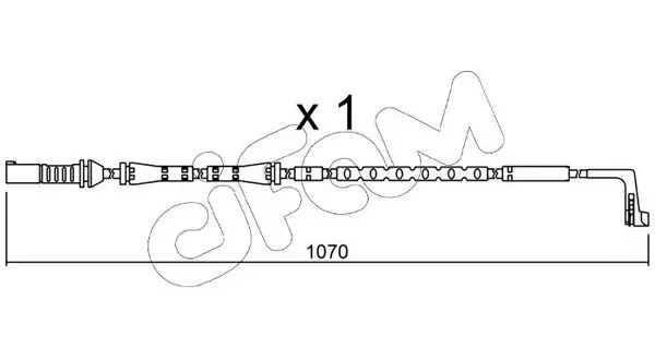 Handler.Part Warning contact, brake pad wear CIFAM SU285 1