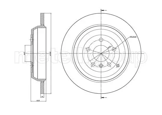 Handler.Part Brake disc CIFAM 8001011C 1