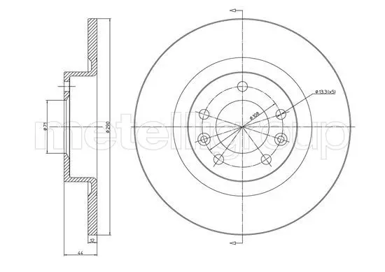 Handler.Part Brake disc CIFAM 8001296C 1