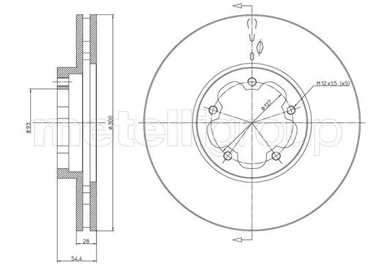 Handler.Part Brake disc CIFAM 8001494 1