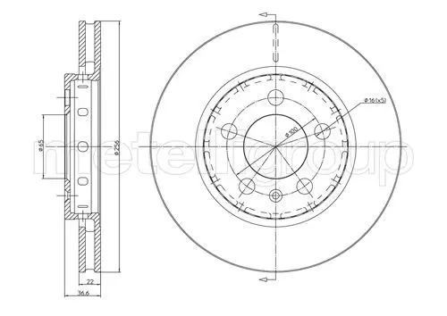 Handler.Part Brake disc CIFAM 800695C 1