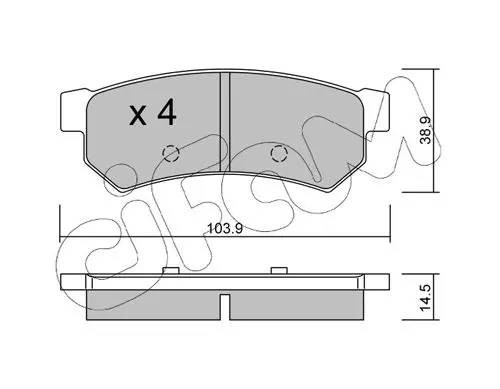 Handler.Part Brake pad set, disc brake CIFAM 8228460 1