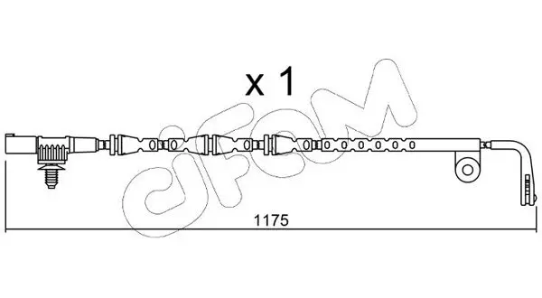 Handler.Part Warning contact, brake pad wear CIFAM SU228 1