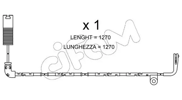 Handler.Part Warning contact, brake pad wear CIFAM SU254 1