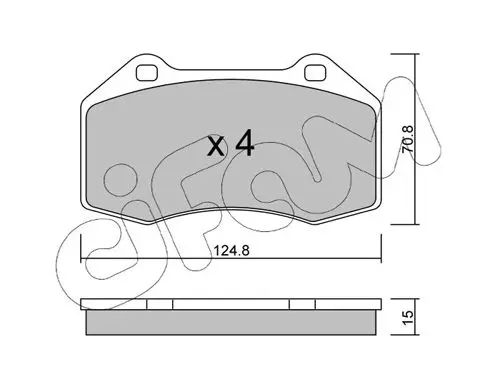 Handler.Part Brake pad set, disc brake CIFAM 8226510 1