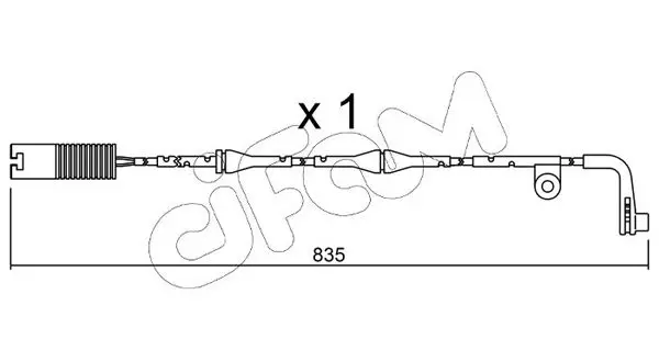 Handler.Part Warning contact, brake pad wear CIFAM SU158 1