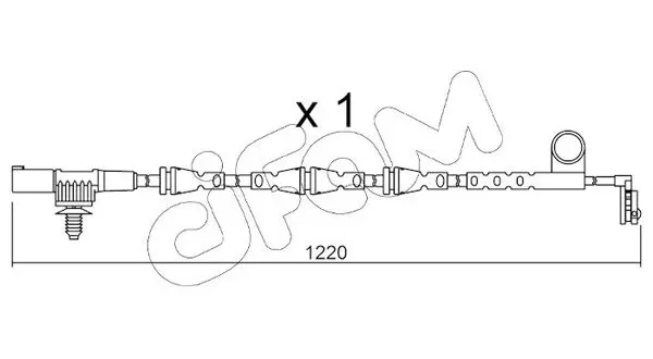 Handler.Part Warning contact, brake pad wear CIFAM SU256 1