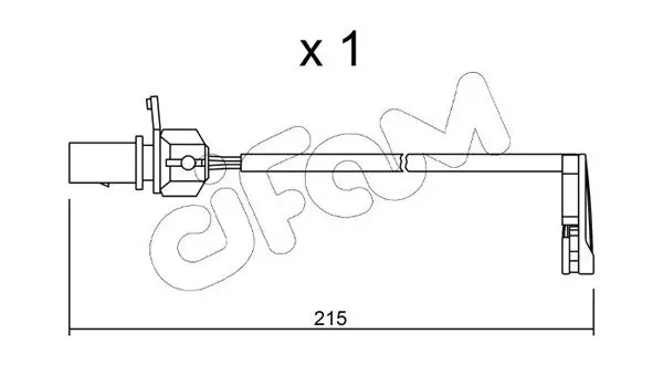 Handler.Part Warning contact, brake pad wear CIFAM SU291 1