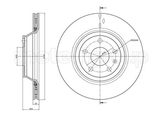 Handler.Part Brake disc CIFAM 800941C 1