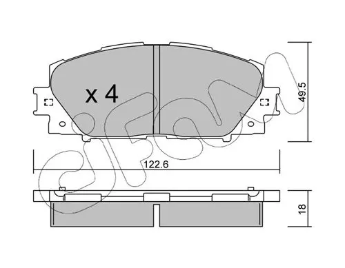 Handler.Part Brake pad set, disc brake CIFAM 8227450 1