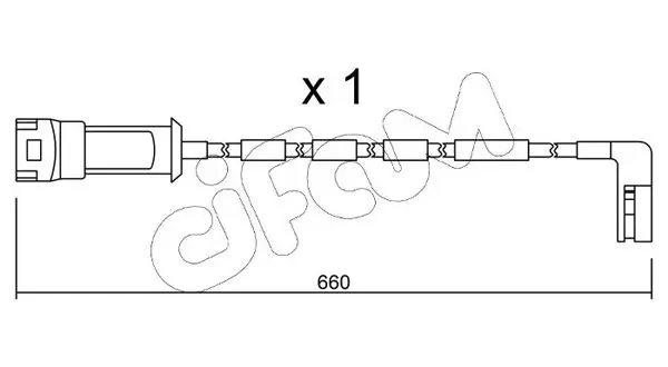 Handler.Part Warning contact, brake pad wear CIFAM SU082 1