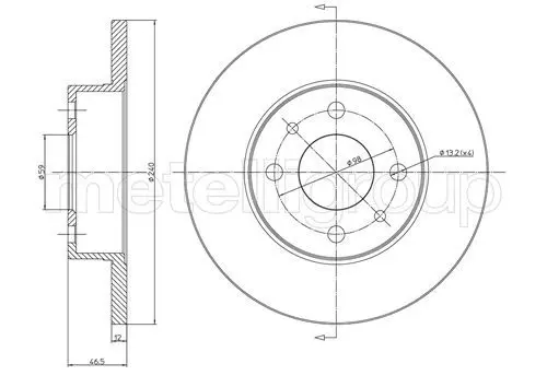 Handler.Part Brake disc CIFAM 800156 1