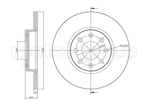 Handler.Part Brake disc CIFAM 800858C 2