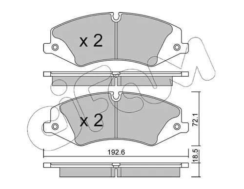 Handler.Part Brake pad set, disc brake CIFAM 8228360 1