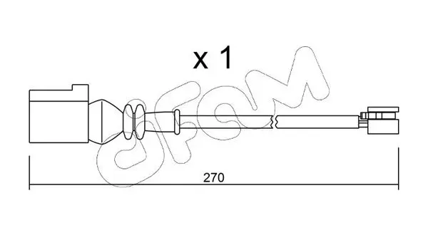 Handler.Part Warning contact, brake pad wear CIFAM SU246 1