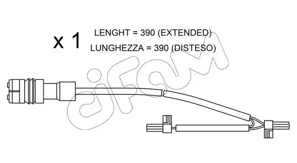 Handler.Part Warning contact, brake pad wear CIFAM SU264 1