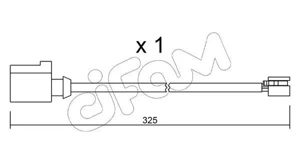 Handler.Part Warning contact, brake pad wear CIFAM SU271 1