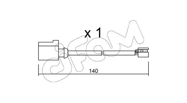 Handler.Part Warning contact, brake pad wear CIFAM SU274 1