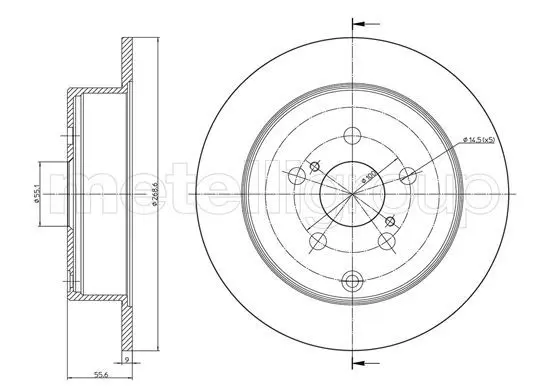 Handler.Part Brake disc CIFAM 8001063C 1