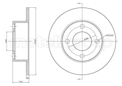 Handler.Part Brake disc CIFAM 800185 1