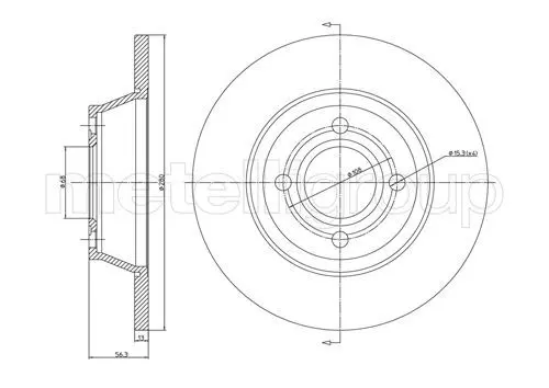 Handler.Part Brake disc CIFAM 800329 1