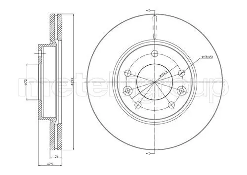 Handler.Part Brake disc CIFAM 800694 1