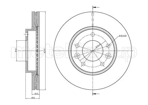 Handler.Part Brake disc CIFAM 800891C 1