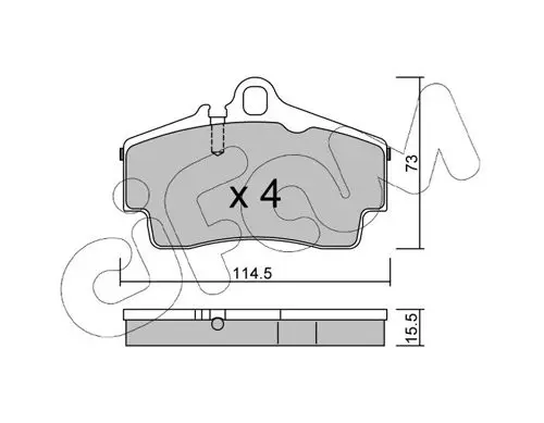 Handler.Part Brake pad set, disc brake CIFAM 8226580 1