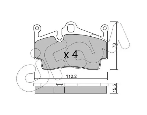 Handler.Part Brake pad set, disc brake CIFAM 8228940 1