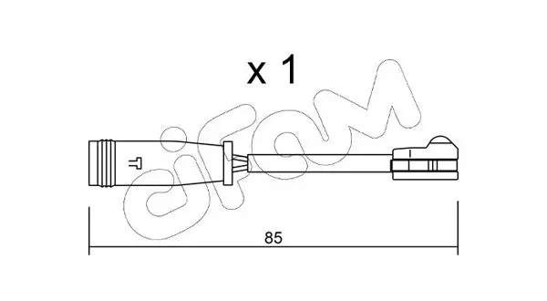 Handler.Part Warning contact, brake pad wear CIFAM SU314 1