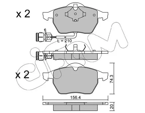 Handler.Part Brake shoe set CIFAM 151213 1