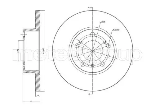 Handler.Part Brake disc CIFAM 800161 1